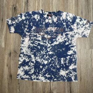 Harley-Davidson Blue and White Tie-Dye Tee